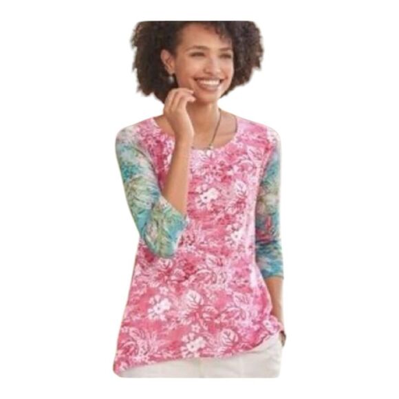 Sundance Whimsy Rose Tunic Tee NWOT - Picture 1 of 6